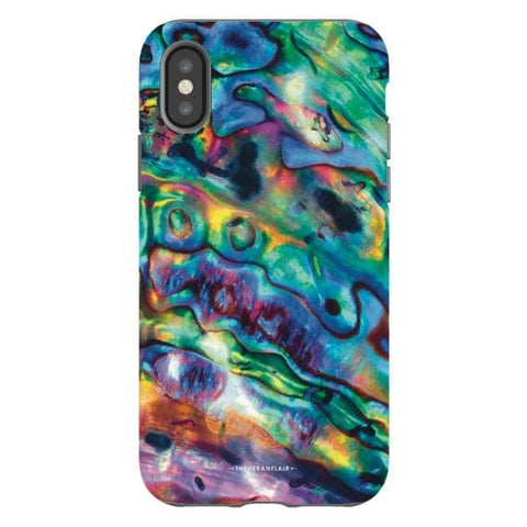 iPhone X/XS Satin (Semi-Matte) Abalone Shell Tough Phone Case - The Urban Flair