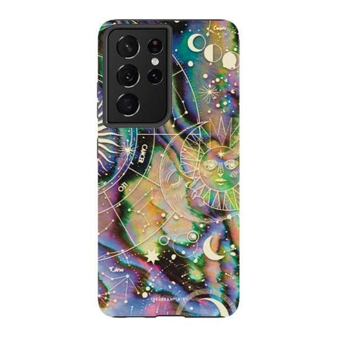 Galaxy S21 Ultra Satin (Semi-Matte) Abalone Zodiac Tough Phone Case - The Urban Flair