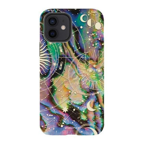 iPhone 12 Gloss (High Sheen) Abalone Zodiac Tough Phone Case - The Urban Flair