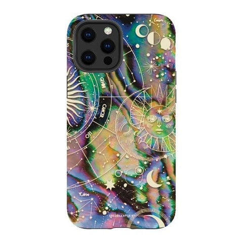 iPhone 12 Pro Max Satin (Semi-Matte) Abalone Zodiac Tough Phone Case - The Urban Flair