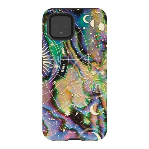 Pixel 4 Gloss (High Sheen) Abalone Zodiac Tough Phone Case - The Urban Flair