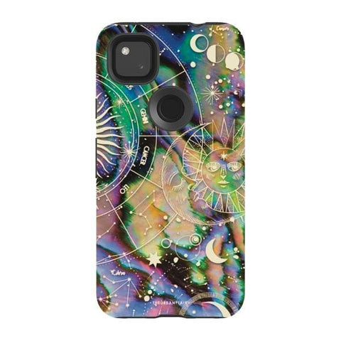 Pixel 4A 4G Gloss (High Sheen) Abalone Zodiac Tough Phone Case - The Urban Flair