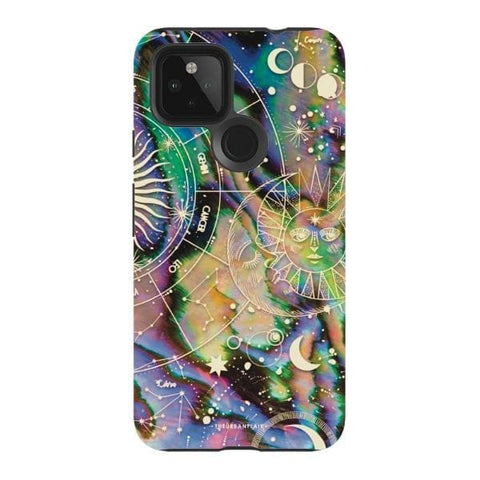 Pixel 4A 5G Satin (Semi-Matte) Abalone Zodiac Tough Phone Case - The Urban Flair