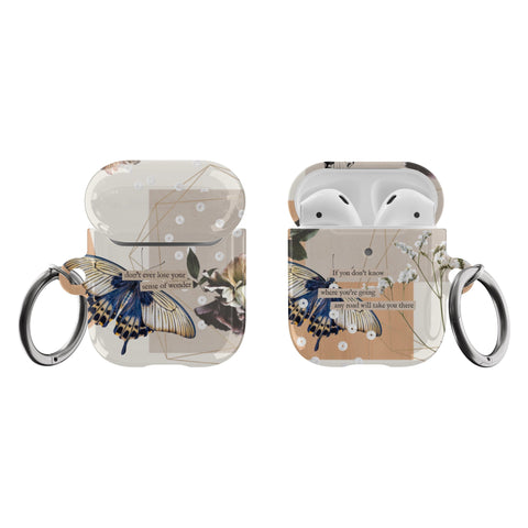 Shop The Abstract Butterfly Collage Airpods Case Exclusively at The Urban Flair - Trendy Aesthetic Covers Available For Your Original Apple AirPods and AirPods Pro