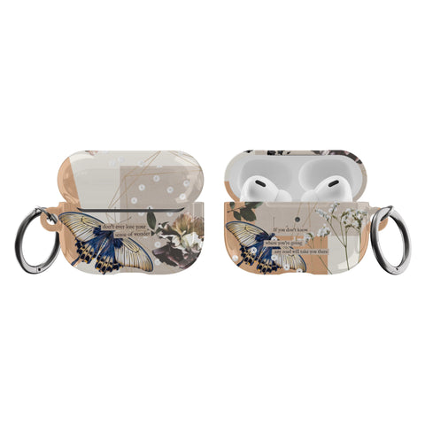 Shop The Abstract Butterfly Collage Airpods Case Exclusively at The Urban Flair - Trendy Aesthetic Covers Available For Your Original Apple AirPods and AirPods Pro