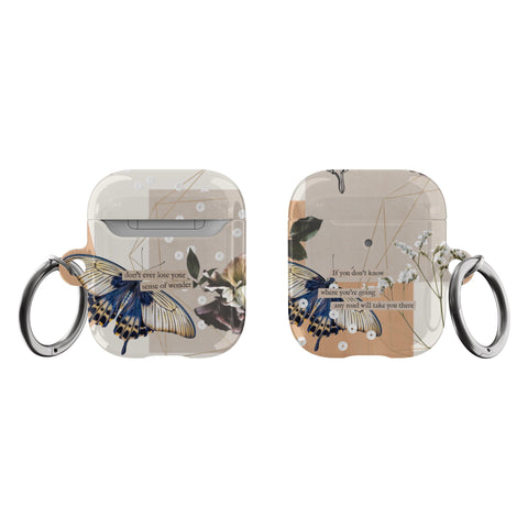 Shop The Abstract Butterfly Collage Airpods Case Exclusively at The Urban Flair - Trendy Aesthetic Covers Available For Your Original Apple AirPods and AirPods Pro