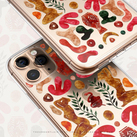 Abstract Matisse Shapes Case For iPhone 12 Mini 11 Pro Max XR XS 7 8 Plus SE 2020 With Aesthetic Mid Century Design The Urban Flair Feat