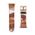 Abstract Rose Gold Layers Apple Watch Band For Women Faux Vegan Leather iWatch Straps With Cute Design 38 40 41 42 44 45 All Series