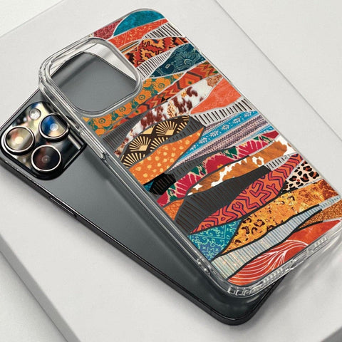 Abstract Southwestern Prints Phone Case For iPhone 13 Pro Max 12 Mini 11 XR XS 7 8 Plus SE 2020 Clear Cover With Trendy Aesthetic Design Feat
