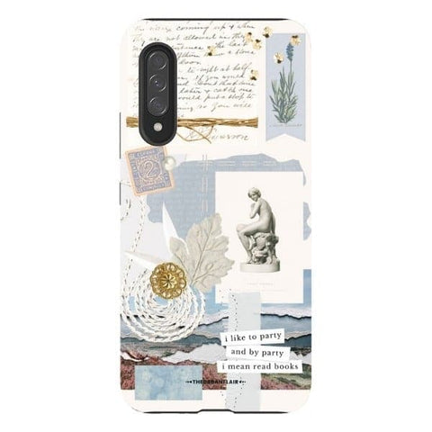 Galaxy A90 5G Gloss (High Sheen) Aesthetic Blue Collage Tough Phone Case - The Urban Flair