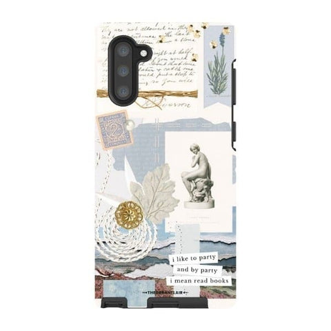 Galaxy Note 10 Satin (Semi-Matte) Aesthetic Blue Collage Tough Phone Case - The Urban Flair