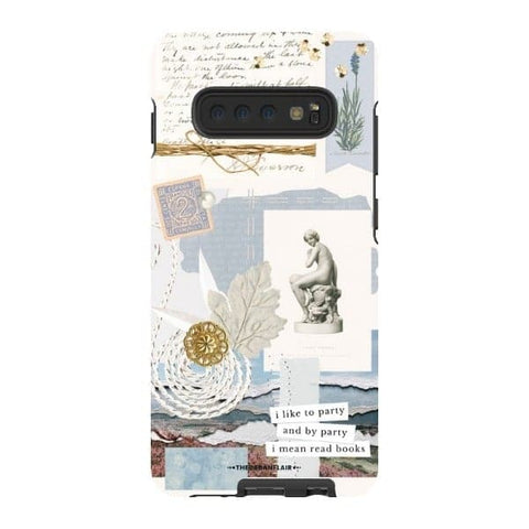 Galaxy S10 Plus Satin (Semi-Matte) Aesthetic Blue Collage Tough Phone Case - The Urban Flair