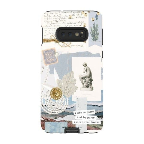 Galaxy S10e Satin (Semi-Matte) Aesthetic Blue Collage Tough Phone Case - The Urban Flair