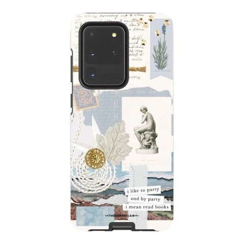 Galaxy S20 Ultra Satin (Semi-Matte) Aesthetic Blue Collage Tough Phone Case - The Urban Flair