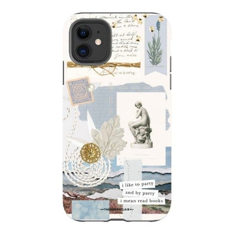 iPhone 11 Gloss (High Sheen) Aesthetic Blue Collage Tough Phone Case - The Urban Flair