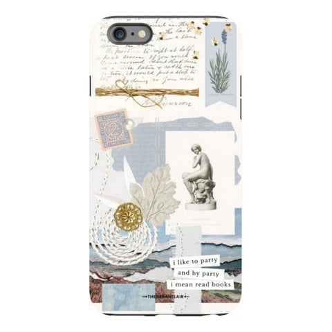 iPhone 6s Plus Satin (Semi-Matte) Aesthetic Blue Collage Tough Phone Case - The Urban Flair