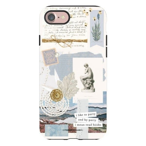 iPhone 7/8/SE 2020 Gloss (High Sheen) Aesthetic Blue Collage Tough Phone Case - The Urban Flair