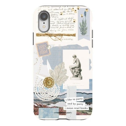 iPhone XR Gloss (High Sheen) Aesthetic Blue Collage Tough Phone Case - The Urban Flair