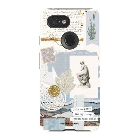 Pixel 3 Gloss (High Sheen) Aesthetic Blue Collage Tough Phone Case - The Urban Flair