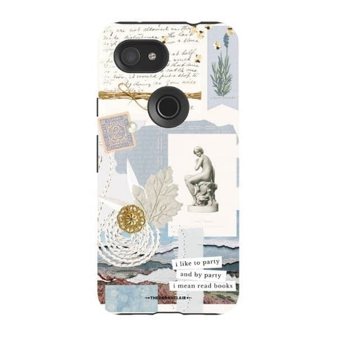 Pixel 3A Gloss (High Sheen) Aesthetic Blue Collage Tough Phone Case - The Urban Flair