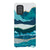 Galaxy A71 5G Satin (Semi-Matte) Aesthetic Blue Layered Mountains Tough Phone Case - The Urban Flair