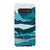 Galaxy S10 Satin (Semi-Matte) Aesthetic Blue Layered Mountains Tough Phone Case - The Urban Flair
