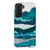 Galaxy S21 Gloss (High Sheen) Aesthetic Blue Layered Mountains Tough Phone Case - The Urban Flair
