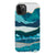 iPhone 11 Pro Max Satin (Semi-Matte) Aesthetic Blue Layered Mountains Tough Phone Case - The Urban Flair