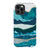 iPhone 12 Pro Gloss (High Sheen) Aesthetic Blue Layered Mountains Tough Phone Case - The Urban Flair