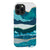 iPhone 12 Pro Max Satin (Semi-Matte) Aesthetic Blue Layered Mountains Tough Phone Case - The Urban Flair