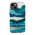 iPhone 13 Gloss (High Sheen) Aesthetic Blue Layered Mountains Tough Phone Case - The Urban Flair