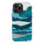 iPhone 13 Pro Max Satin (Semi-Matte) Aesthetic Blue Layered Mountains Tough Phone Case - The Urban Flair