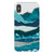 iPhone XS Max Satin (Semi-Matte) Aesthetic Blue Layered Mountains Tough Phone Case - The Urban Flair