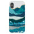 iPhone X/XS Gloss (High Sheen) Aesthetic Blue Layered Mountains Tough Phone Case - The Urban Flair