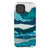 Aesthetic Blue Layered Mountains Tough Phone Case Pixel 4 Gloss [High Sheen] exclusively offered by The Urban Flair