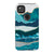 Pixel 4A 4G Gloss (High Sheen) Aesthetic Blue Layered Mountains Tough Phone Case - The Urban Flair