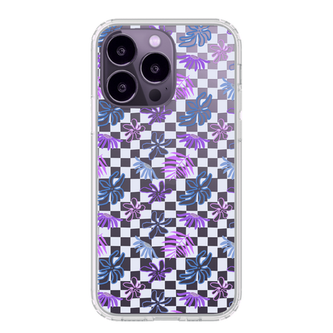 Aesthetic Purple Clear Phone Cases For New Deep Purple iPhone 14 Pro
