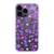 Aesthetic Purple Clear Phone Cases For New Deep Purple iPhone 14 Pro