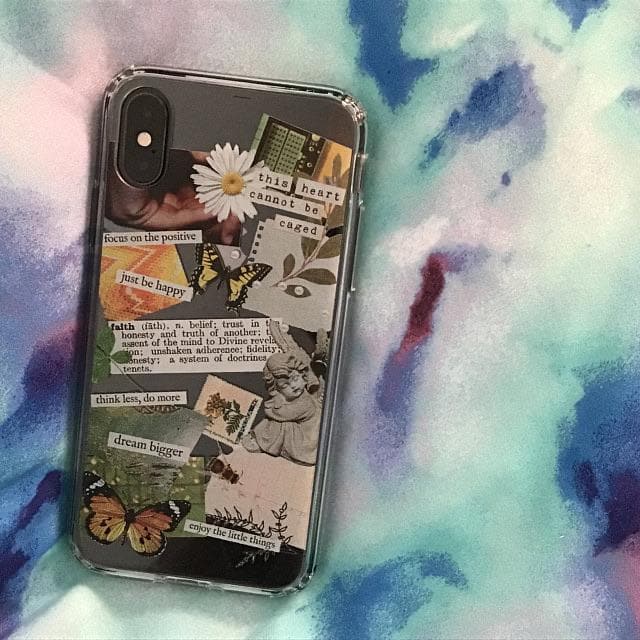 Iphone Xs Phone Case Aesthetic Aesthetic Scrap Collage Clear Phone
