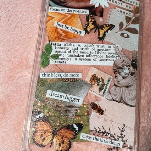 Aesthetic Scrap Collage Clear Phone Case iPhone 12 Pro Max by The Urban Flair (Customer Feat)
