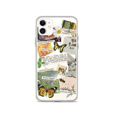 Aesthetic Scrap Collage Clear Phone Case iPhone 12 Pro Max by The Urban Flair (Aesthetic Scrap Collage Clear Phone Case iPhone 11 Pro Max Exclusively at The Urban Flair Feat)