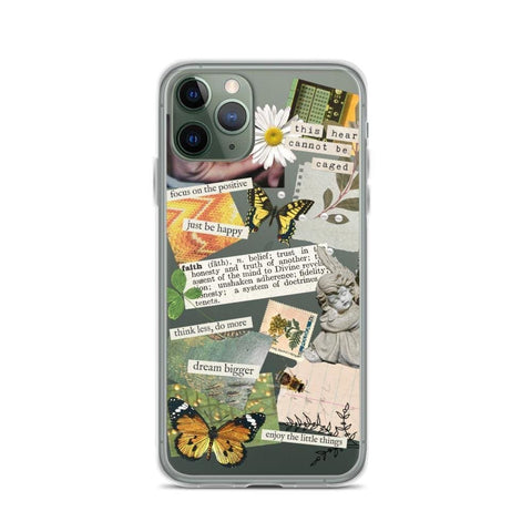 Aesthetic Scrap Collage Clear Phone Case iPhone 12 Pro Max by The Urban Flair (Aesthetic Scrap Collage Clear Phone Case iPhone 11 Pro Max Exclusively at The Urban Flair Feat)