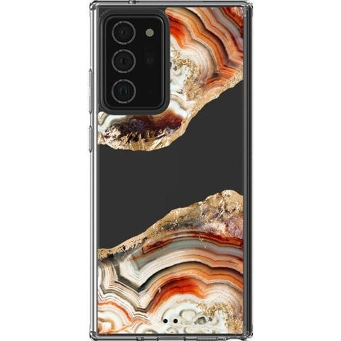 Note 20 Ultra #3 Agate Slices Print Clear Phone Cases - The Urban Flair