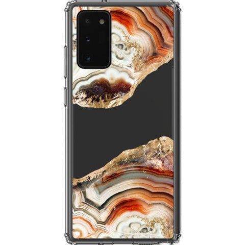 Note 20 #3 Agate Slices Print Clear Phone Cases - The Urban Flair