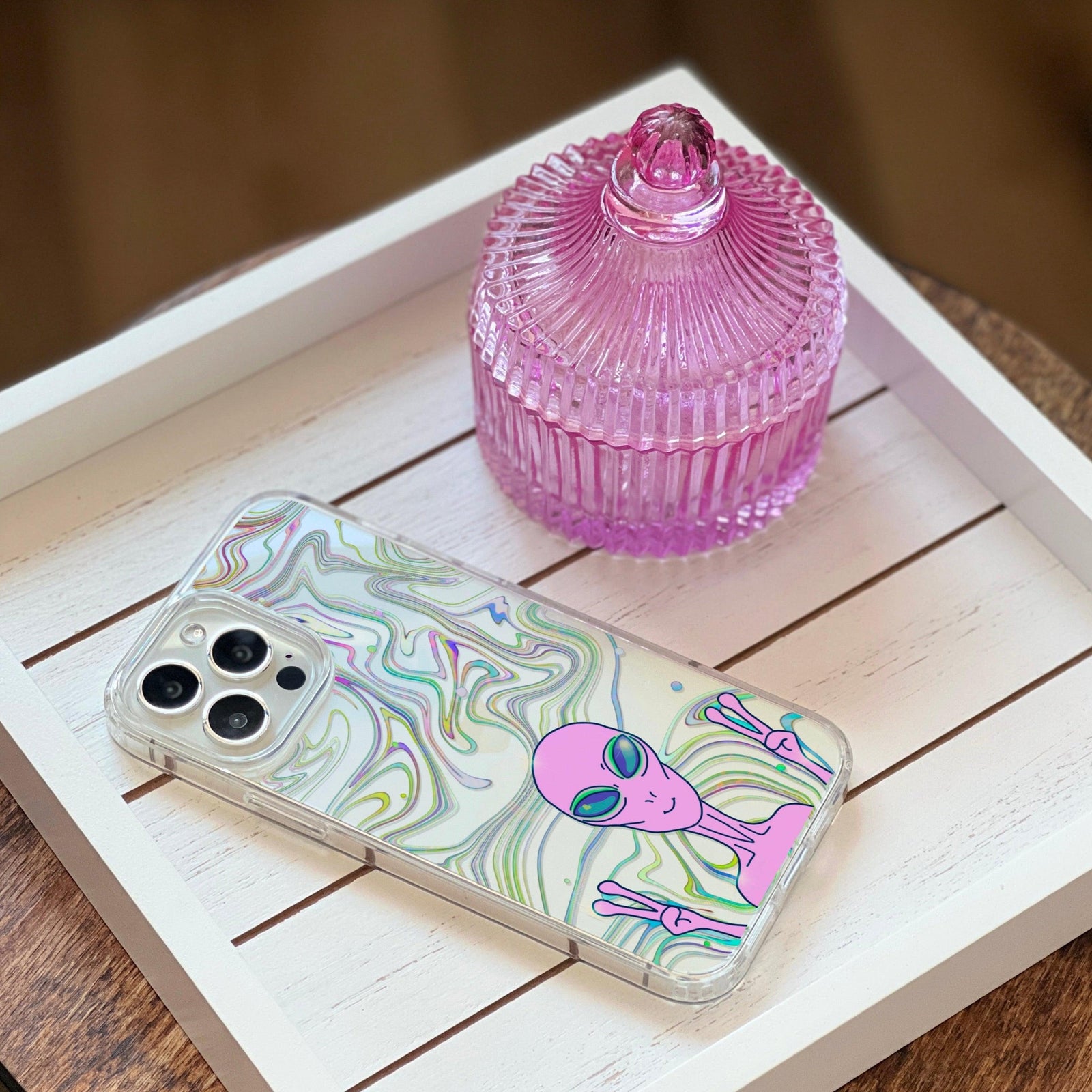 Alien Marble Clear Phone Case for Apple iPhone 15 (& more!)– The Urban Flair Alien Marble Clear Phone Case for Apple iPhone 15 (& more!)– The Urban Flair