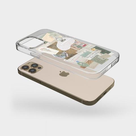 Allow Life To Be Aesthetic Collage Clear Phone Case For iPhone 13 12 Mini 11 Pro Max XR XS SE 2020 7 8 Plus Abstract Design The Urban Flair Feat