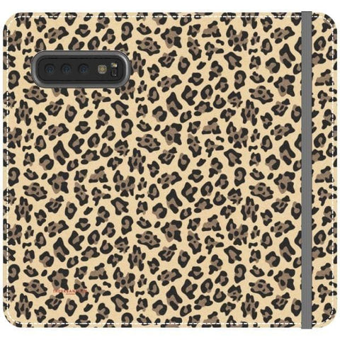 Galaxy S10 Plus Animal Print Leopard Wallet Phone Case - The Urban Flair