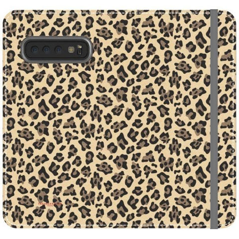 Galaxy S10 Animal Print Leopard Wallet Phone Case - The Urban Flair