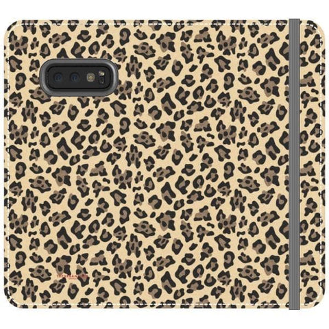 Galaxy S10e Animal Print Leopard Wallet Phone Case - The Urban Flair