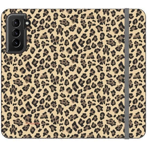Galaxy S21 Animal Print Leopard Wallet Phone Case - The Urban Flair
